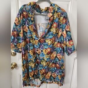 Mens Button Up Disney Parks